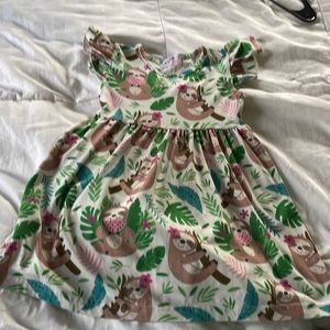 Soft Sloth  Love girls dress  fits like a 4